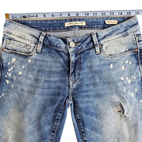 Mavi Jeans Women's Size 28 Slim Boyfriend Ripped Paint Splatter Distressed Emma - Picture 14 of 16